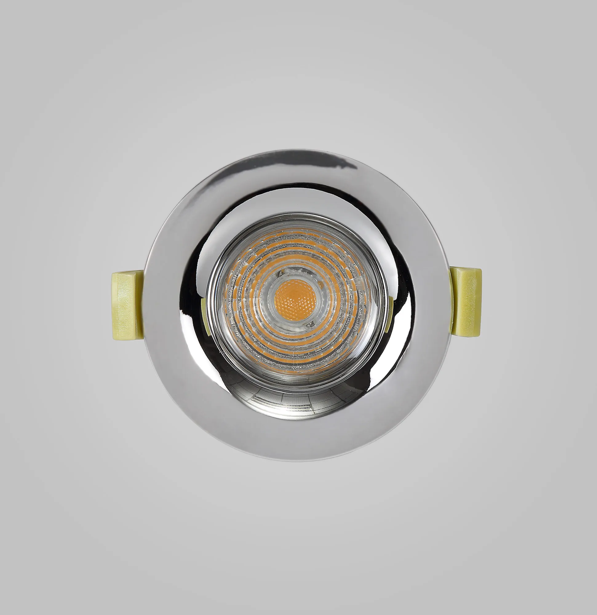 Bruve GU10 Recessed Round Polished Chrome IP65 Downlighter, Cut-Out 68mm DX200402  Dlux Bruve IP65